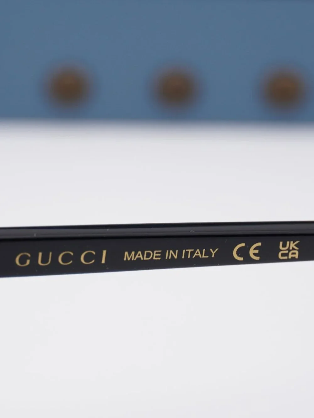 Gucci GG1944S 001 Rectangle Sunglasses - Black / Grey - Picture 4 of 12
